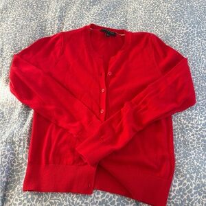 Banana Republic Bright Red Women's Cardigan